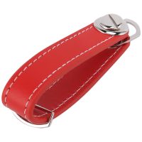 ❄ Fashion Car Key Pouch Bag Case Wallet Holder Chain Key Wallet Ring Pocket Key Organizer Smart Leather Keychain Red