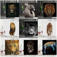 【CW】◘◘  Animals Shower Curtains Tiger Leopard Fabric Screens Accessories Sets