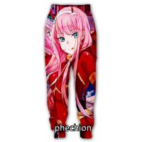 New Men/Women DARLING in the FRANXX 3D Printed Casual Pants Fashion Streetwear Men Loose Sporting Long Trousers F156