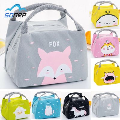 ℗∈❦ Cartoon Cute Insulated Lunch Bag For Women Girl Kids Children Thermal Insulated Lunch Box Tote Food Picnic Bag Milk Bottle Bag
