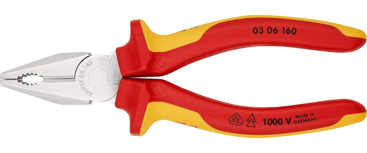 knipex-03-06-160-combination-pliers-6-3-with-insulated-handles-160mm