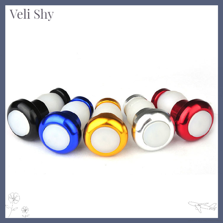 veli-shy-ไฟเลี้ยวจักรยานเพื่อความปลอดภัย2ชิ้นแฮนด์ปลั๊กท้ายไฟ-led-สีแดงหลอดไฟ