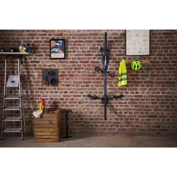 พร้อมส่ง-แร็คยึดจักรยานแบบติดผนังและเพดาน-1-bike-wall-and-ceiling-rack