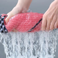 【cw】Nonstick Oil Wiping Rags Kitchen Efficient Super Absorbent Microfiber Cleaning Cloth Home Washing Dish Kitchen Cleaning Towel ！