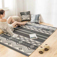 Nordic Geometric Cotton And Linen Carpet Handmade Woven Bedroom Beside Mat For Sofa Coffee Table Handwoven Rugs Bathroom