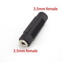 ；【‘； 3.5Mm Jack Coupler  Plated 3.5 Mm Female To 3.5Mm Female Jack Plug Audio Stereo Coupler Socket Adapter Connectors