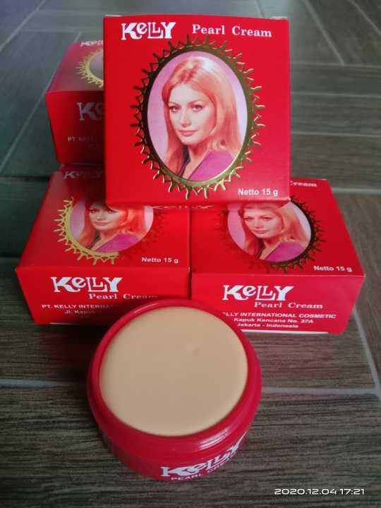 Asli Original Pelembab Wajah Kelly Pearl Cream 15 Gram Kemasan Besar ...