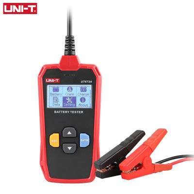 UNI-T UT673A แบตเตอรี่ Tester สำหรับรถยนต์12V/24V DC เครื่องวิเคราะห์ความจุเครื่องทดสอบระบบ Cranking Test 40-2000CCA