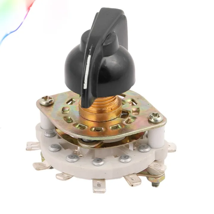 KCZ 1 Pole 9 Position 10 Terminal Band Channel Rotary Switch Selector ...