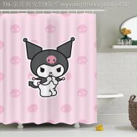 【CW】♨☃  Kawaii Shower Curtains Kuromi Anime Cartoon Curtain with Hooks Gifts