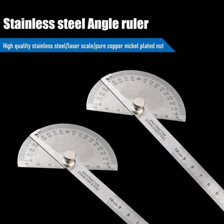180 Degree Protractor Metal Angle Finder Goniometer Angle Ruler
