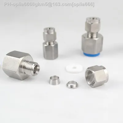 1/8 quot; 1/4 quot; 3/8 quot; 1/2 quot; BSPP Female 3/4/6/8/10/12mm OD Double Ferrule Compression Tube Union Connector Stainless 304
