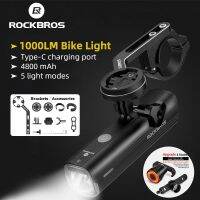 ROCKBROS ไฟจักรยาน1000 Lumens 4800Mah Gopro Mount Bike Headlight Hoisting Flash Light USB Charging Cycling Front Light