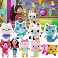 Hot 25-28ซม. Gabby Dollhouse Plush ของเล่นการ์ตูน Season ตุ๊กตาสัตว์ Mermaid Cat Plushie ตุ๊กตาเด็กวันเกิดคริสต์มาสของขวัญ