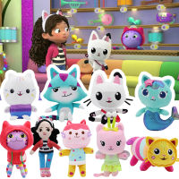 25-28ซม. Gabby Dollhouse Plush ของเล่นการ์ตูน Season ตุ๊กตาสัตว์ Mermaid Cat Plushie ตุ๊กตาเด็กวันเกิดคริสต์มาสของขวัญ