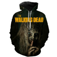 2023 NewHorror The Walking Dead 3D พิมพ์ Hoodie เสื้อแฟชั่น Casual Pullover ผู้ชายผู้หญิงฤดูใบไม้ผลิ Streetwear Hoodies