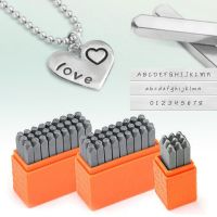 3MM Letter Number Metal Stamping Set 27pcs Jewelry Steel Punch Kit Uppercase Lowercase Alphabet Stamp Logo Custom Bracelet Ring Shoes Accessories
