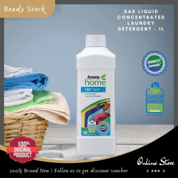 SA8 Liquid Concentrated Laundry Detergent 1L SA8 Detergen Cecair