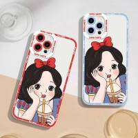 เคสซิลโคนไอโฟนสกรีนลายเจ้าหญิง IPhone สำหรับรุ่น 14/14PRO 14 PROMAX 13/13PRO 13PROMAX 12 11 XS#286