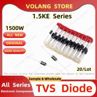 20PCS/LOT 1500W DO-201 TVS Diode 1.5KE250CA 250V 1.5KE300A 1.5KE350CA 1.5KE400A 1.5KE440CA 1.5KE480CA 1.5KE510A 1.5KE540CA 540VElectrical Circuitry Pa