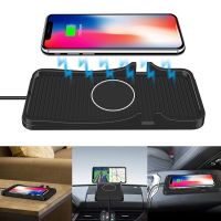 ZZOOI Car Fast Wireless Charger Silicone Pad Cradle Stand Dock 10W for Samsung S20 S10 iPhone 12 11 Pro Xs Max Wireless Charging Stand