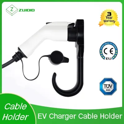 Type2 Type1 EV Cable Storage Accessories EV Charger Cable Holder Wall Mount Bracket Socket Gun Head Socket Electric Vehicle Plug