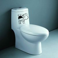 [COD] WOW! peeking at boy creative fun carved wall stickers toilet