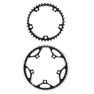 WEST BIKING Road Bike Chainwheel Folding 130 BCD Round Narrow Wide Sprockets 39T/53T AL6061 Bicycle Chainring