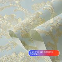 European Style 3D Self-adhesive Wallpaper Warm Bedroom Decoration Sticker Living Room Room Wallpaper 3d Wallpaper