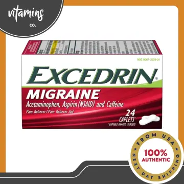 Excedrin Extra Strength Pain Reliever, 24 Count, Beige