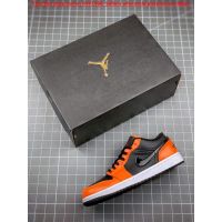 2023 Original J 1 Low SE Black Orange Basketball shoes Mens Shoes Womens Shoes(gift) Sports Shoes