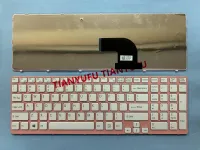 For Sony Vaio SVE15 SVE-15 149096011US 9Z.N6CSQ.J01 Keybaord US White With Pink Frame Laptop Keybaord