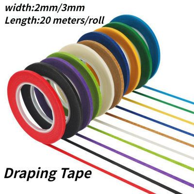 3mm/5mm*20m Draping Tape Mannequin Marking Tape Clothes Sewing Whiteboard Making Tape Self-Adhesive Artist Tape For Sewing Marks