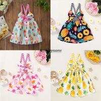 Skirt childrens baby girl sleeveless summer ice cream print with tutu dress in summer  by Hs2023