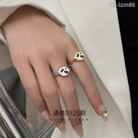 ? ornaments jewelry เครื่องประดับอัญมณี Jinmeiao S925 แหวนเงินผู้หญิงลมเย็นความรู้สึกระดับไฮเอนด์การออกแบบเฉพาะการออกแบบการเปิดการปรับแหวนนิ้วชี้