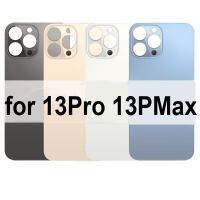 กระจกหลังหลุมใหญ่สำหรับ iPhone 13 Pro 13 Pro Max ฝาหลังครอบแบตเตอรี่พร้อมสติกเกอร์3M OEM