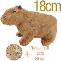 18-30Cm Capybara Plush จำลอง Capibara อะนิเมะของเล่นนุ่มนิ่มสัตว์ตุ๊กตานุ่มสติกเกอร์ส่งของขวัญวันเกิดเด็ก