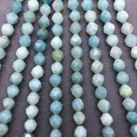 Blue Amazonite Beads 6810mm Faceted Natural Stone Cut Gem Geometry DIY 天河石切面散珠