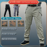 X9 Thick stretchable Tactical Pants Outdoor Waterproof Cargo Pants Loose Wear-resistant Multi Pocket army military pants