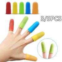 XHLXH 3pcs/5pcs Set For Cooking Heat Resistant High Temperature Resistant Anti-slip Fingers Cover Finger Protector Finger Caps Kitchen Tools