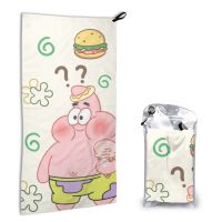 Spongebob SquarePants ขนาด40*80ซม.,Handuk Cepat KERING แฟชั่นผ้าเช็ดตัว Marvel ซูเปอร์ไฟน์สำหรับทั้งชายและหญิงผ้าเช็ดตัวไฟเบอร์