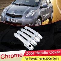 รถยนต์ Toyota Yaris Vitz XP90 2006 2007 2008 2009 2010โครเมี่ยม2011ประตู Luxuriou ฝาครอบที่จับตัดอุปกรณ์แต่งรถฝาปิดชุด