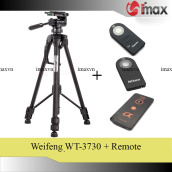 Chân máy ảnh Tripod Weifeng WT-3730 + Remote cho máy ảnh