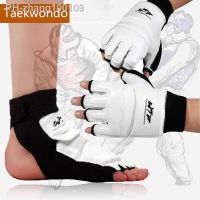 Half Finger Taekwondo Training Gloves Foot Protector Gear for Kickboxing Martial Arts Boxing Muay Thai Gym Mitts Sparring Gloves