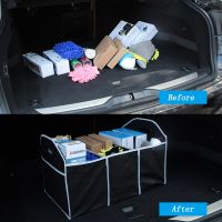 ‘；。【； Universal Car Trunk Organizer Box Toys Food Storage Container Bags Auto Interior Accessories Trunk Organizers