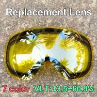 Ski Goggles Lens for Anti-Fog Uv400 Big Spherical Ski Glasses Snow Goggles Eyewear Lenses Anti-Fog Removable (Lens Only)