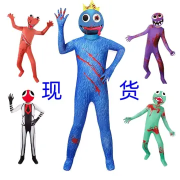 One-piece Rainbow Friends Costume For Kids Adults Blue Monster