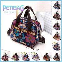 PETIBAG ผู้หญิง กระเป๋าถือ มัลติฟังก์ชั่น กันน้ำ กระเป๋าสะพายข้างหลายกระเป๋า กระเป๋ากุ๊ยสุภาพสตรี กระเป๋าสะพายไหล่ พิมพ์ไนลอน