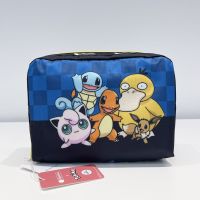 Lesportsac 2023 เทรนด์การ์ตูนญี่ปุ่นกระเป๋าเครื่องสำอางลายการ์ตูน Lishibao กระเป๋าเก็บของน้ำหนักเบาความจุขนาดใหญ่กระเป๋าถือแบบพกพาสำหรับเดินทาง7121