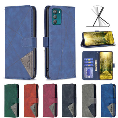 โทรศัพท์กระเป๋าสตางค์ Case สำหรับ Motorola MOTO G42 G62 G51 E32 4กรัม X30 Moto ขอบ30 Pro กรณีแม่เหล็กแฟชั่นป้องกันพลิกปกหลังบัตรกระเป๋า